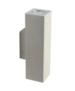 Applique "oakland" in cemento bianco, 10x25x7,5 cm Popolare